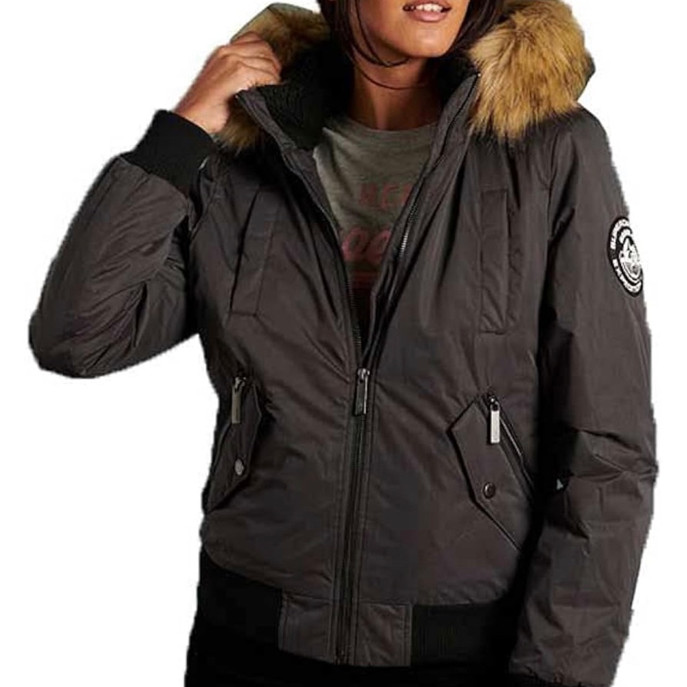 Superdry Womens Microfibre Bomber Jacket